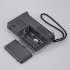 BC R2048 AM FM Battery Operated Portable Pocket Radio Best Reception Longest Lasting Mini Radio For Emergency Hurricane Walking silver
