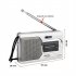 BC R22 AM FM Battery Operated Portable Pocket Radio Louder Speaker Stereo Sound Radios Player For Senior Home White