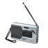 BC R22 AM FM Battery Operated Portable Pocket Radio Louder Speaker Stereo Sound Radios Player For Senior Home White