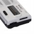 BC R28 AM FM Radio Telescopic Antenna Radio Speaker Battery Operated Portable Radio Best Reception For Elder Home silver