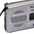 BC R28 AM FM Radio Telescopic Antenna Radio Speaker Battery Operated Portable Radio Best Reception For Elder Home silver