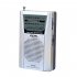 BC R60 Pocket Radio AM FM Battery Operated Portable Radio With Telescopic Antenna Earphone Jack For Indoor Outdoor silver