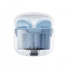BD02 Wireless Earbuds In-Ear Earphones With Clear Calling Transparent Charging Case For Cell Phone Computer Laptop Sports blue