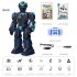 BG1532 Remote Control Robot Rechargeable Smart Voice Gesture Induction Children Programming Machine Model Toy Royal Blue  English 
