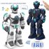 BG1532 Remote Control Robot Rechargeable Smart Voice Gesture Induction Children Programming Machine Model Toy White  English 