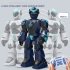 BG1532 Remote Control Robot Rechargeable Smart Voice Gesture Induction Children Programming Machine Model Toy White  English 