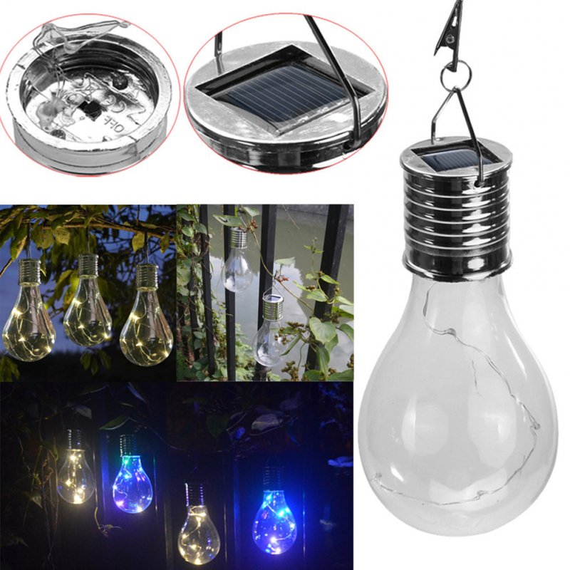Led Solar Light Bulb Built-in 40mah Battery Outdoor Hanging Lanterns for Party Garden Home Patio Decor R