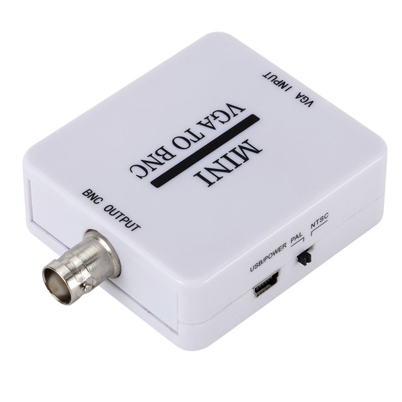 Mini HD VGA to BNC Video Converter Box Composite VGA to BNC Adapter Conversor Digital Switcher Box for HDTV Monitor 