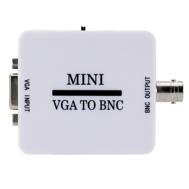 Mini HD VGA to BNC Video Converter Box Composite VGA to BNC Adapter Conversor Digital Switcher Box for HDTV Monitor 