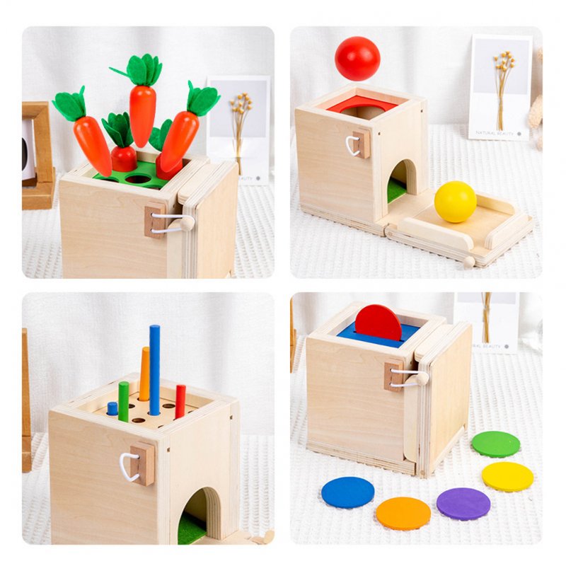 4-in-1 Intelligence Box Multi-functional Radish Pulling Coin-operated Game Color Matching Puzzle Toys For Gifts 
