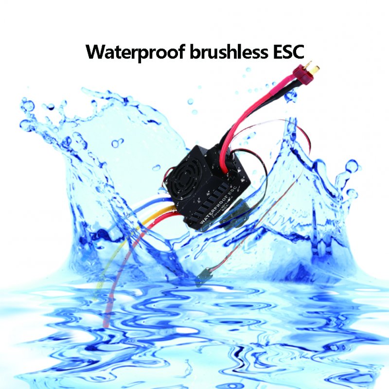 BL3650 3900KV 60A Waterproof Brushless ESC  + Program Card Combination Details for 1/10 RC Car Black (SKD0568)