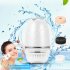 BLK E001 Face Cleansing Instrument Blackhead Beauty Brush 3 In 1 IP65 Waterproof Rechargeable Machine White