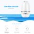 BLK E001 Face Cleansing Instrument Blackhead Beauty Brush 3 In 1 IP65 Waterproof Rechargeable Machine White