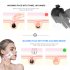 BLK E001 Face Cleansing Instrument Blackhead Beauty Brush 3 In 1 IP65 Waterproof Rechargeable Machine White