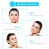 BLK E001 Face Cleansing Instrument Blackhead Beauty Brush 3 In 1 IP65 Waterproof Rechargeable Machine White