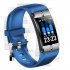 BM08 Smart Bracelet Sports Heart Rate Blood Pressure Sleeping Quality Monitoring Notification Push Watch blue