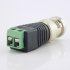 BNC Male Connector Plug DC Adapter Balun Connector for CCTV Camera Security System  1PCS