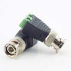 BNC Male Connector Plug DC Adapter Balun Connector for <span style='color:#F7840C'>CCTV</span> Camera Security System 1PCS