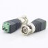 BNC Male Connector Plug DC Adapter Balun Connector for CCTV Camera Security System  1PCS