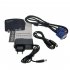 BNC to VGA S Video Converter Box Adapter Coaxial Video to VGA Monitor Signal to Display black