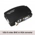 BNC to VGA S Video Converter Box Adapter Coaxial Video to VGA Monitor Signal to Display black