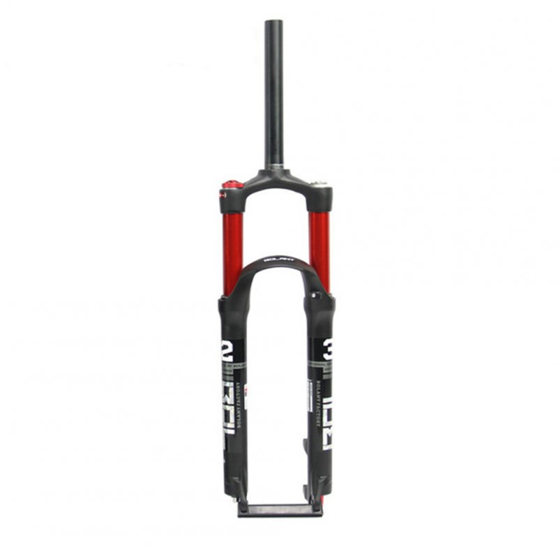 BOLANY Mountain Biycle Front Fork MTB Suspension Air Fork 26 inches 27.5 inches red inner tube_26 inch
