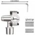 BPV 31 Piercing Tap Valve Kit Compatible with 1 4 Inch 5 16 Inch 3 8 Inch Outside Diameter Pipes