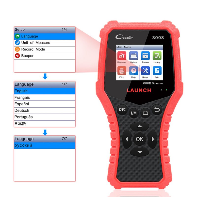 CR3008 Car Code Reader Engine Scanner Obd2 Auto Car Fault Diagnosis Tools Electronic Equipment