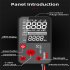BSIDE ADMS9CL Digital Multimeter 9999 Counts Large Screen Display Portable Automatic Ohm Amp Tester