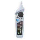 BSIDE AVD06 Dual Mode Non-contact Voltage Detector AC 12-1000V Auto/Manual NCV Tester Live Wire Check Sensitivity Adjustable gray