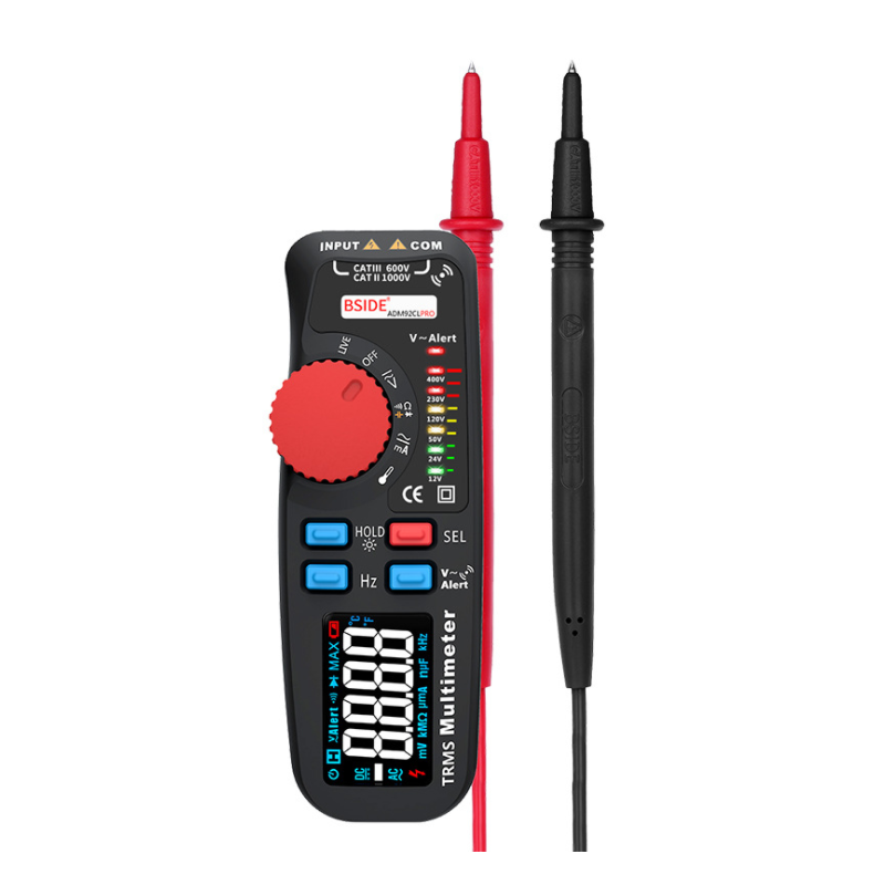 BSIDE Adm92cl Pro Mini Trms Digital  Multimeter Voltage Current Resistance Meter
