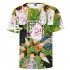 BTS 3D Digital Printed Shirt Loose Casual Leisure Short Sleeves Top for Man 3De S