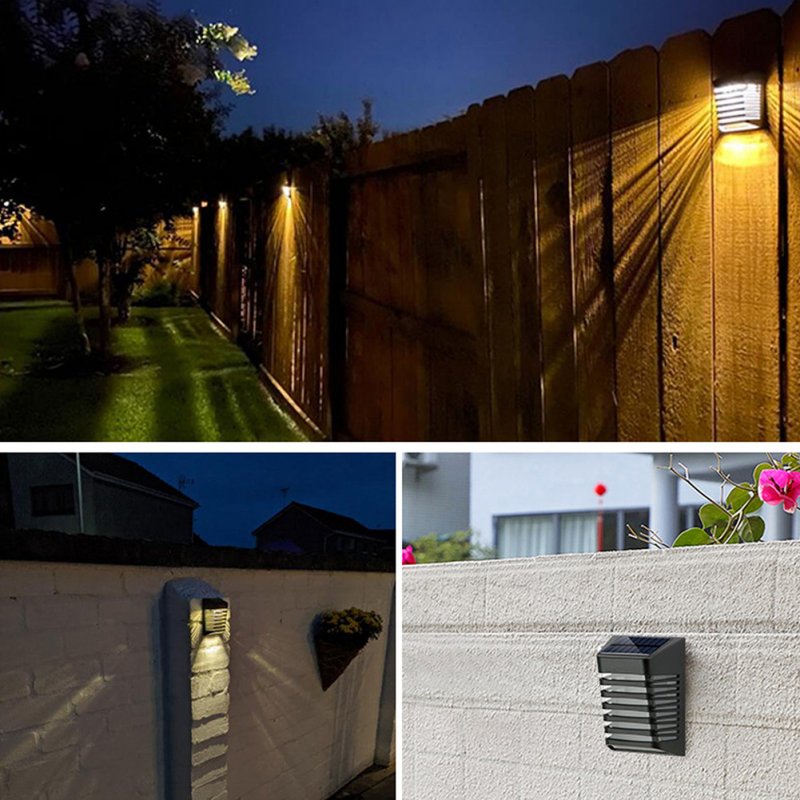 Solar Led Wall Lamp Dual Mode Automatic On/off Outdoor Waterproof Decorative Garden Lights