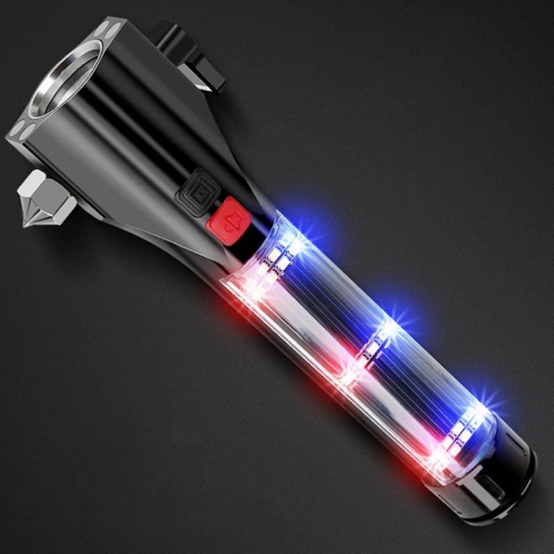 Multi-Function Car Safety Hammer Flashlight Emergency Escape Tool With Window Breaker Seatbelt Cutter Tool 