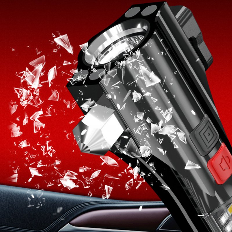 Multi-Function Car Safety Hammer Flashlight Emergency Escape Tool With Window Breaker Seatbelt Cutter Tool 