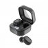 BY18 Tws Wireless Bluetooth Headphone Touch Control Noise Reduction Digital Display In ear Sports Headset black
