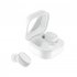 BY18 Tws Wireless Bluetooth Headphone Touch Control Noise Reduction Digital Display In ear Sports Headset white