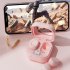 BY18 Tws Wireless Bluetooth Headphone Touch Control Noise Reduction Digital Display In ear Sports Headset pink