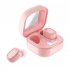 BY18 Tws Wireless Bluetooth Headphone Touch Control Noise Reduction Digital Display In ear Sports Headset pink