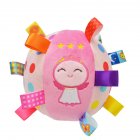 Baby Ball Plush Ball Toy Super soft comfort ball Easy to Grasp Bumps Help Develop Motor Skills  Pink Angel