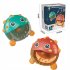 Baby Bath Toys Puffer Music Bubble Machine Electric Automatic Bubble Spitting Water Spray Toy red