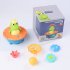 Baby Bathing Water Spray Toys Cute Rotating Sprinkler Crocodile Toy With Light Music Gifts For Boys Girls random color
