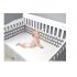 Baby Bed Crib Bumper Gray Detachable Cotton Bumpers Infant Safe Fence Line Cot Protector  CB3022 70 24cm single piece