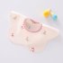 Baby Bibs Double Layer Cotton Waterproof Saliva Towel Cartoon Animal Printing 360 Degrees Rotating Bib mushroom bunny