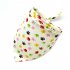 Baby Bibs Twill Cotton Triangle Lace up Drooling Soothe Towel Cartoon Printing Bibs For 0 1 Years Old Boys Girls red strawberry 40 x 40 x 58cm