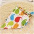 Baby Bibs Twill Cotton Triangle Lace up Drooling Soothe Towel Cartoon Printing Bibs For 0 1 Years Old Boys Girls red strawberry 40 x 40 x 58cm