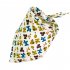 Baby Bibs Twill Cotton Triangle Lace up Drooling Soothe Towel Cartoon Printing Bibs For 0 1 Years Old Boys Girls red strawberry 40 x 40 x 58cm