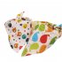 Baby Bibs Twill Cotton Triangle Lace up Drooling Soothe Towel Cartoon Printing Bibs For 0 1 Years Old Boys Girls red strawberry 40 x 40 x 58cm