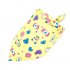 Baby Bibs Twill Cotton Triangle Lace up Drooling Soothe Towel Cartoon Printing Bibs For 0 1 Years Old Boys Girls yellow candy 40 x 40 x 58cm