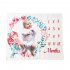 Baby Blanket Anniversary Flannel Growth Commemorative Blanket Baby Photography Props White  100 75cm